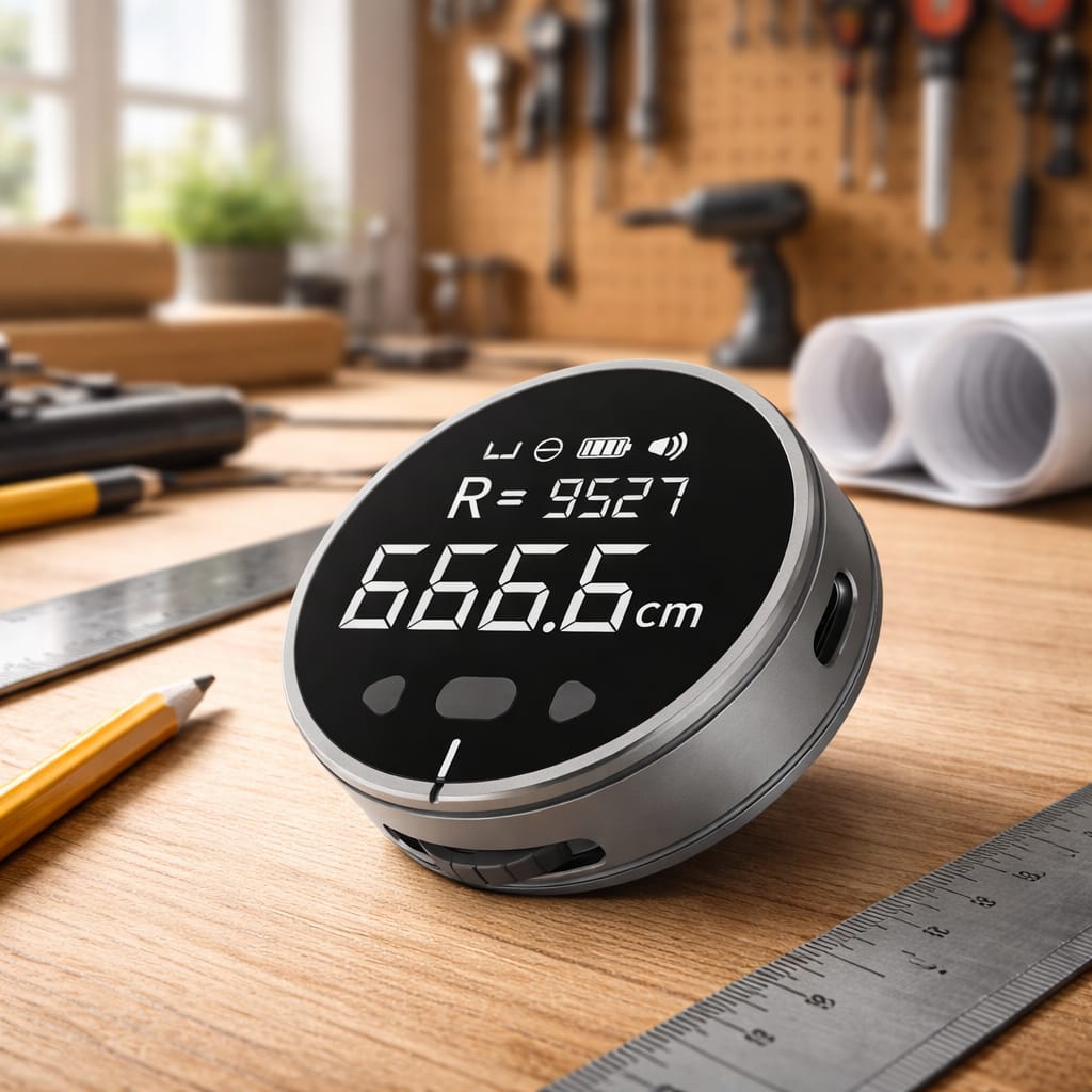 Metro Digital Recargable con Pantalla – Cinta Métrica Electrónica